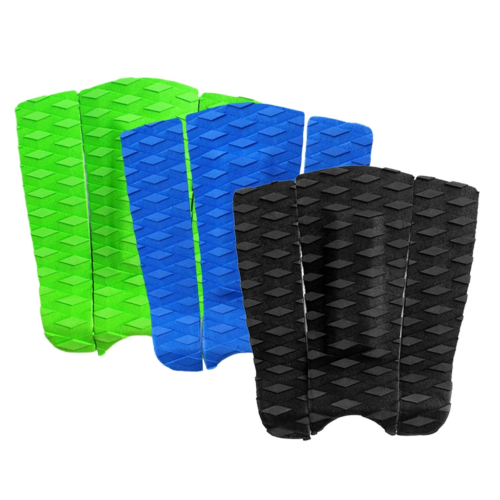 3 Pcs Surfboard Traction Pad DIY Tail Pad EVA Surf Non Slip Water Sports Decks Pad Deck Adjustable Boat Floor Mat