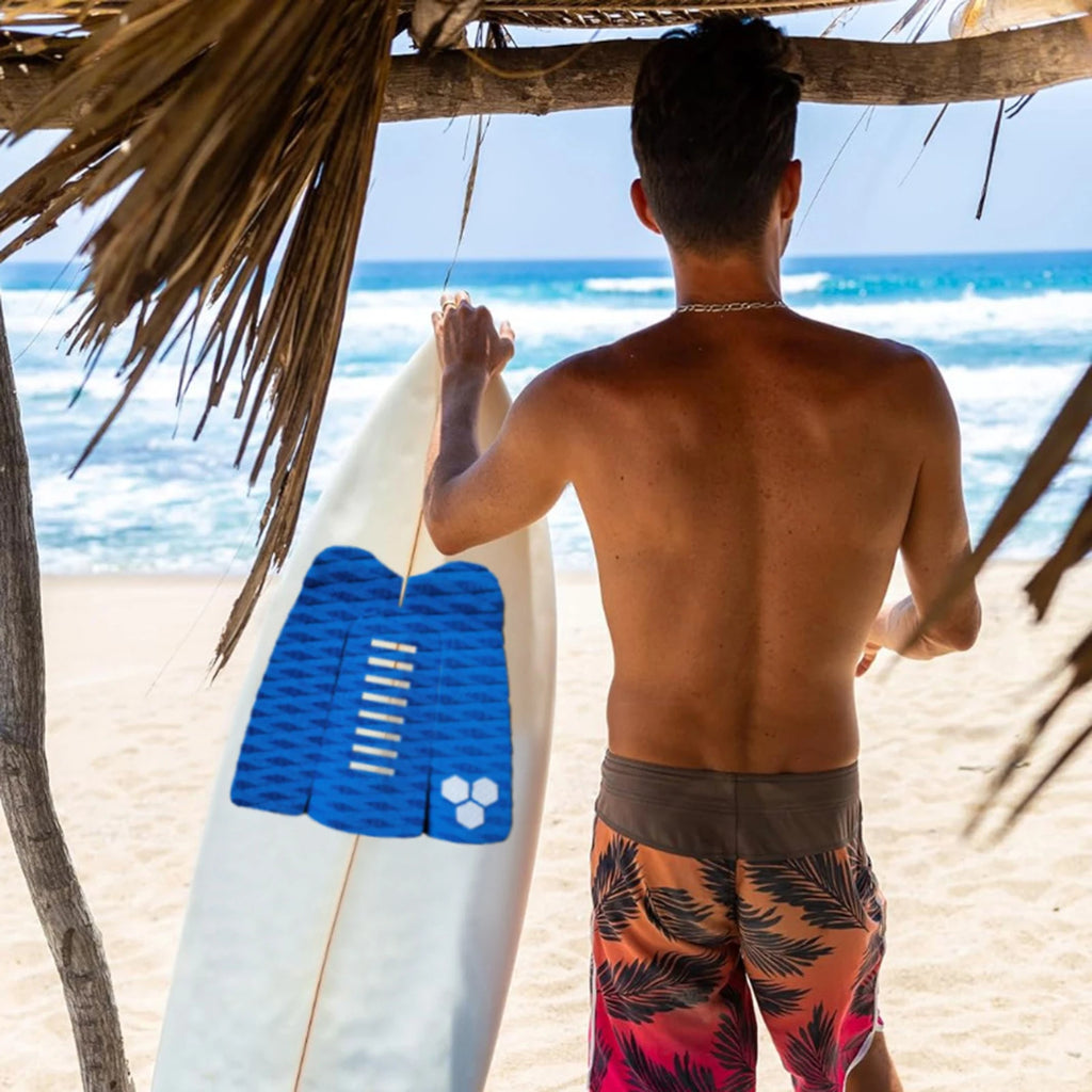 3 Pcs Surfboard Traction Pad DIY Tail Pad EVA Surf Non Slip Water Sports Decks Pad Deck Adjustable Boat Floor Mat