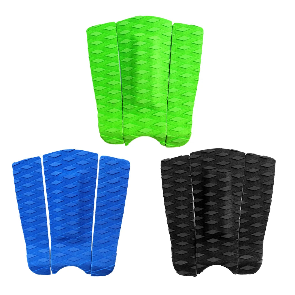 3 Pcs Surfboard Traction Pad DIY Tail Pad EVA Surf Non Slip Water Sports Decks Pad Deck Adjustable Boat Floor Mat