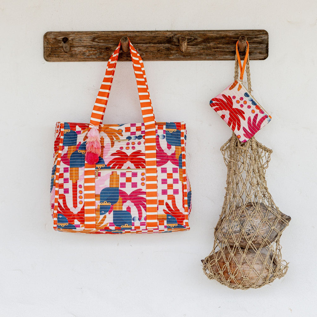 Bolso de Playa Grande a Rayas - Estilo Bahamas