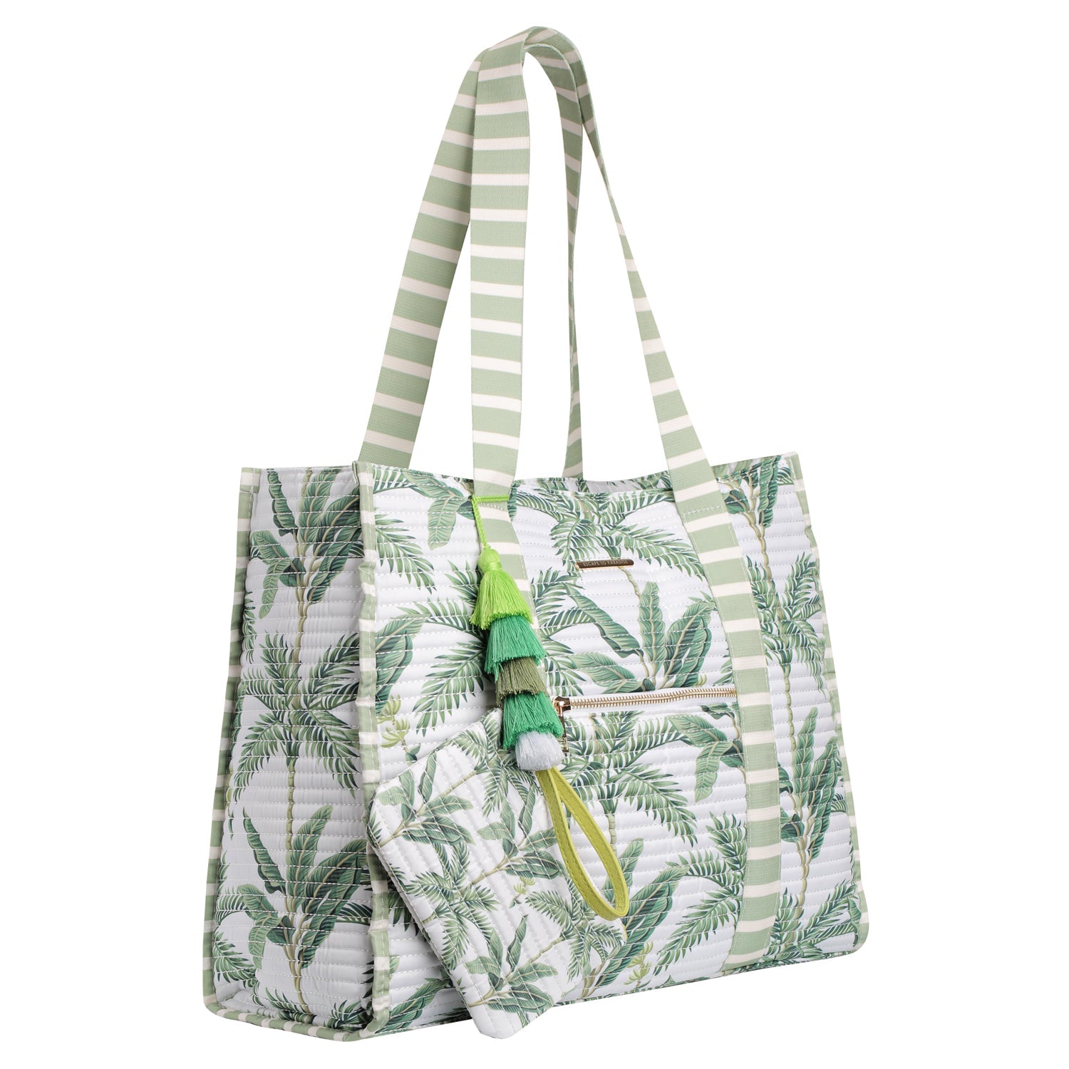 Bolso de Playa Grande a Rayas - Estilo Sumatra