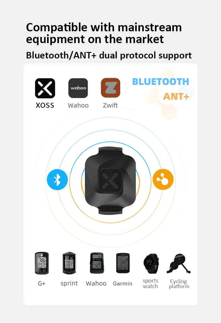 XOSS Vortex Speed ​​Cadence Sensor X2 Heart Rate Monitor S1 Bike Computer GPS Mount For GARMIN iGPSPORT BSC100s Bryton G2 plus G+