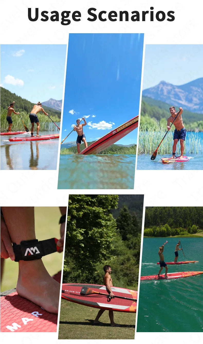 AQUA MARINA New RACE SUP Competition Surfboard 3.8m/4.2m Water Sports Pointed Design Fast Surfing Inflatable Surfboard 2 Size