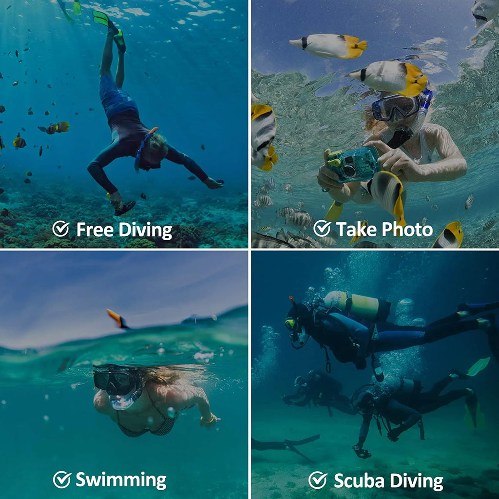 QYQ Diving mask Professional Snorkel Diving Mask and Snorkels Goggles Glasses Diving Swimming Easy Breath Tube Set Snorkel Mask