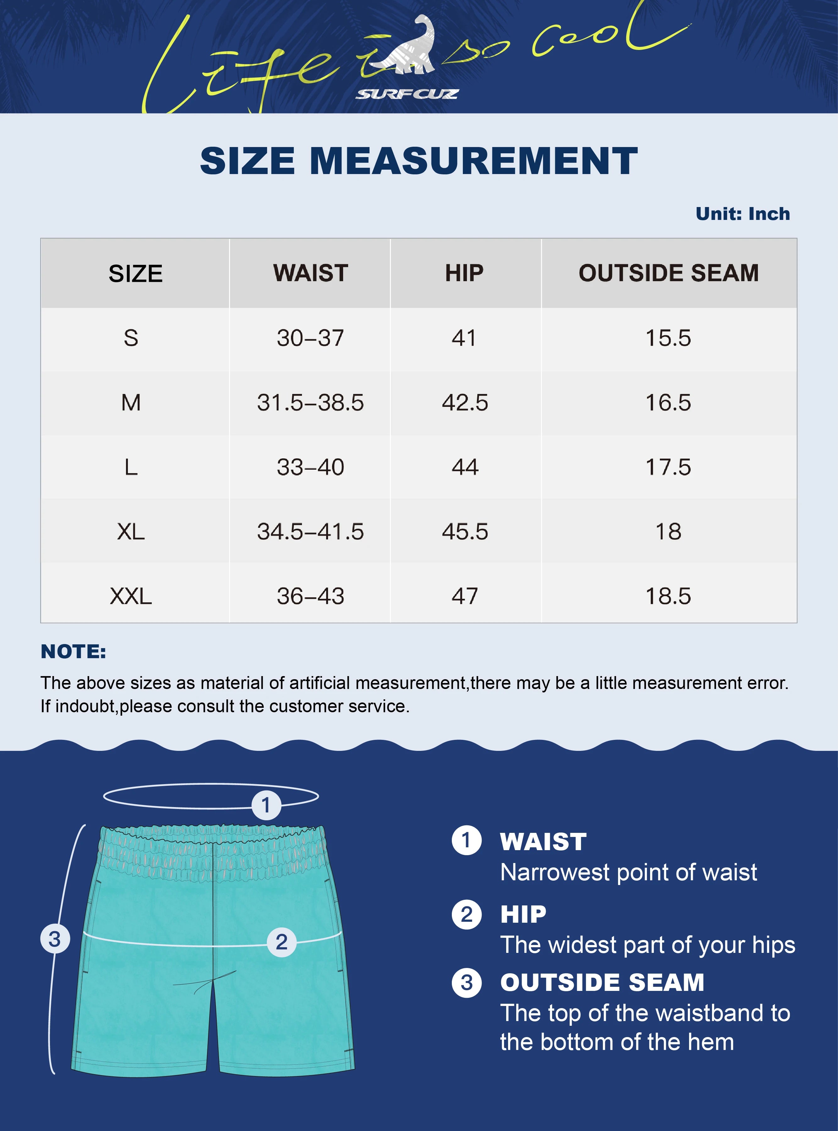 SURFCUZ Mens Swim Shorts Striped Quick Dry Beach Board Shorts with Mesh Lining Summer Male Swimwear Swimming Trunks for Men