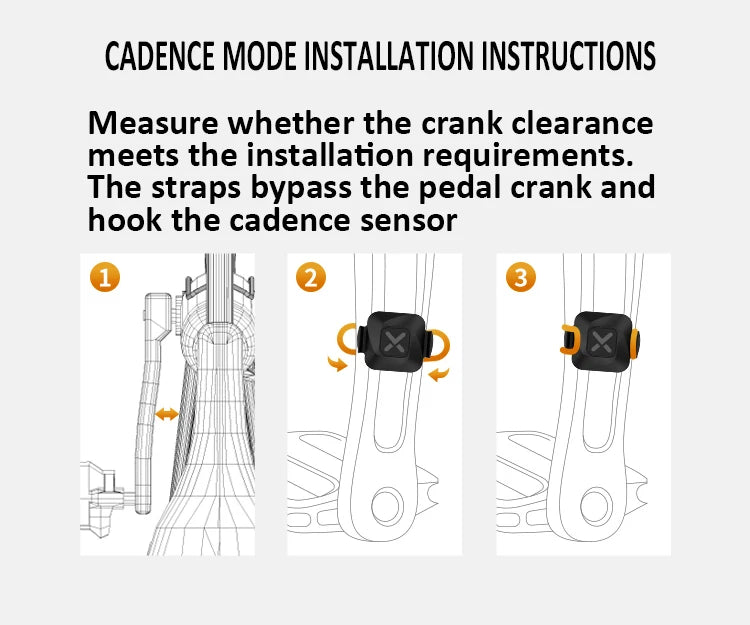 XOSS Vortex Speed ​​Cadence Sensor X2 Heart Rate Monitor S1 Bike Computer GPS Mount For GARMIN iGPSPORT BSC100s Bryton G2 plus G+