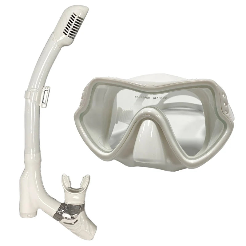 QYQ Diving mask Professional Snorkel Diving Mask and Snorkels Goggles Glasses Diving Swimming Easy Breath Tube Set Snorkel Mask