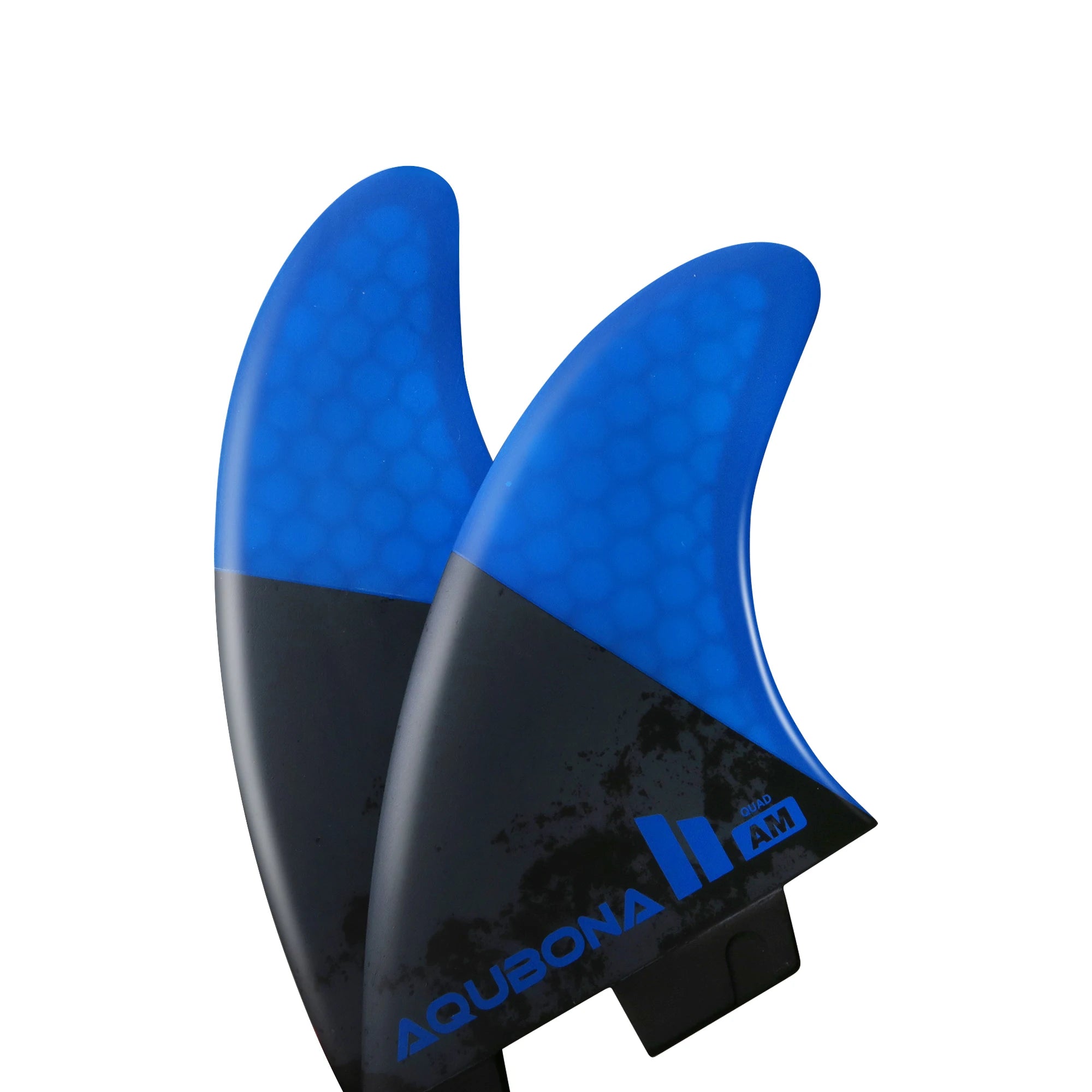 AQUBONA Fiberglass Honeycomb Surfboard Fin Thruster Surf Fin or Quad Set Single Tab or Dual Tab S/M/L Size With Key and Screws