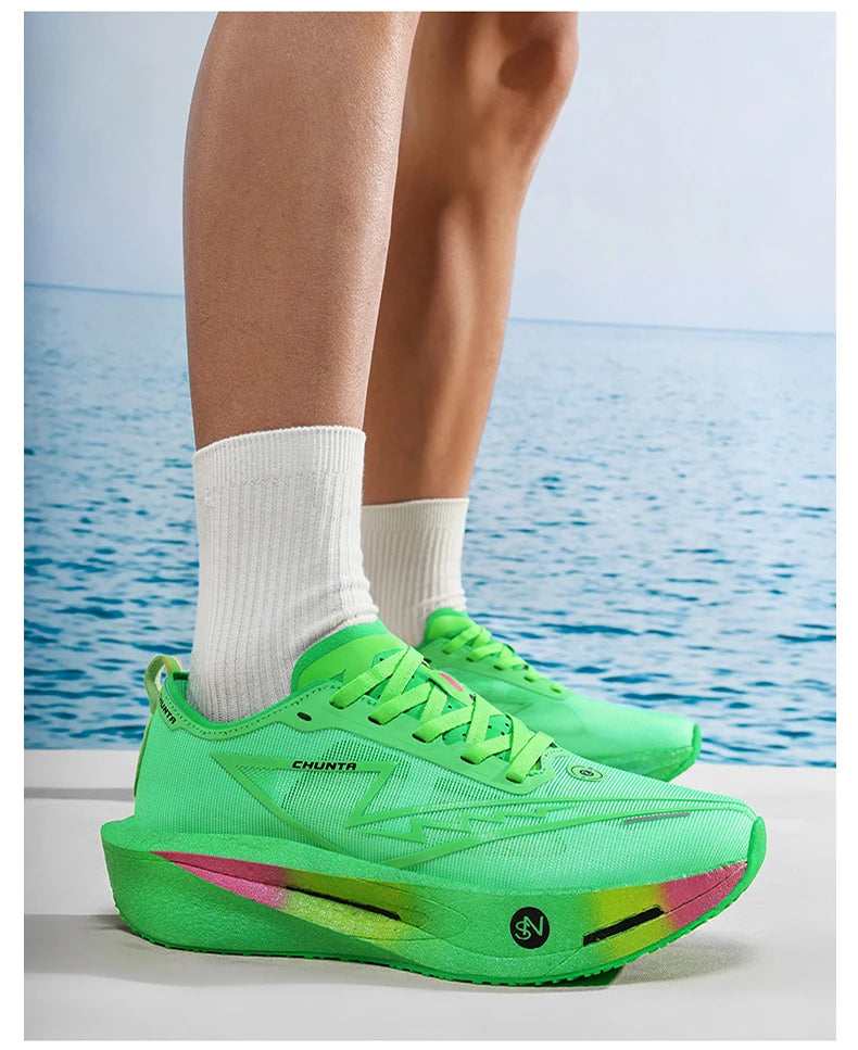 Running Shoes Carbon Board Speciality Marathon Men Sports Breathable Lightweight Women's Comfortable Nonskid Chunta Sneakers