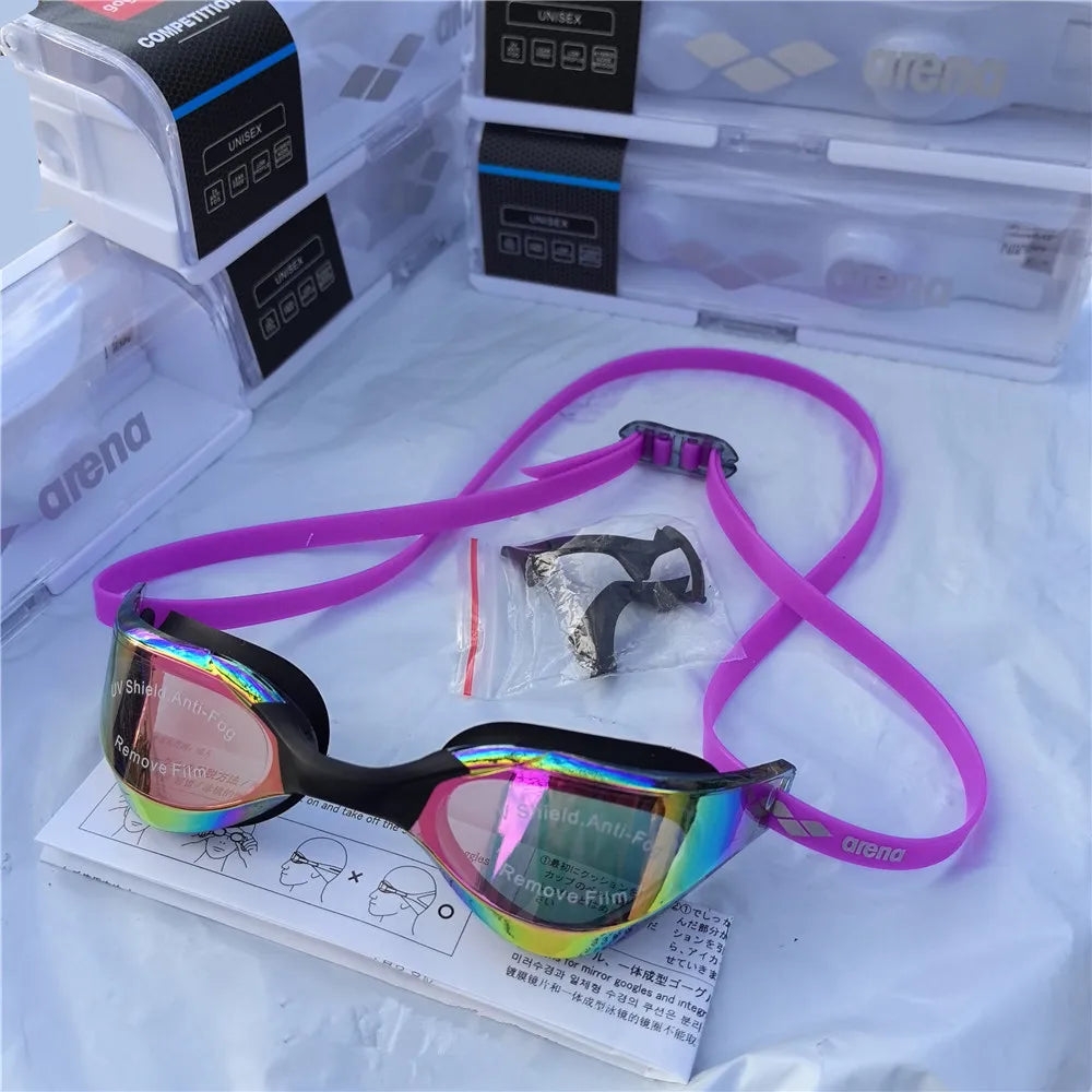 ARENA professional racing goggles high-definition waterproof and anti fog UV400 competition training swimming goggles