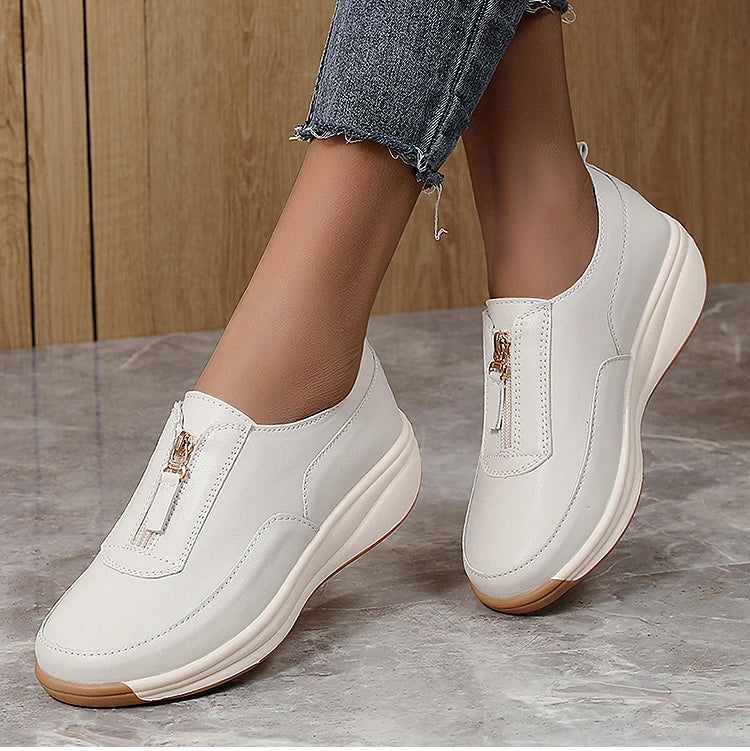 Women's Sports Shoes 2025 New White Shoes Woman Flats Casual Shoes Zapatillas De Mujer Flat Sneakers Casual Footwear Women