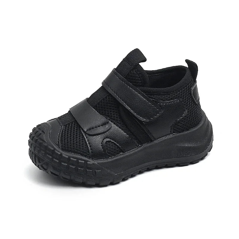 Kids Casual Shoes Soild Color Versatile Boys Girls Tennis Shoes Breathable 2025 Autumn New Children Running Shoes Soft Comfort