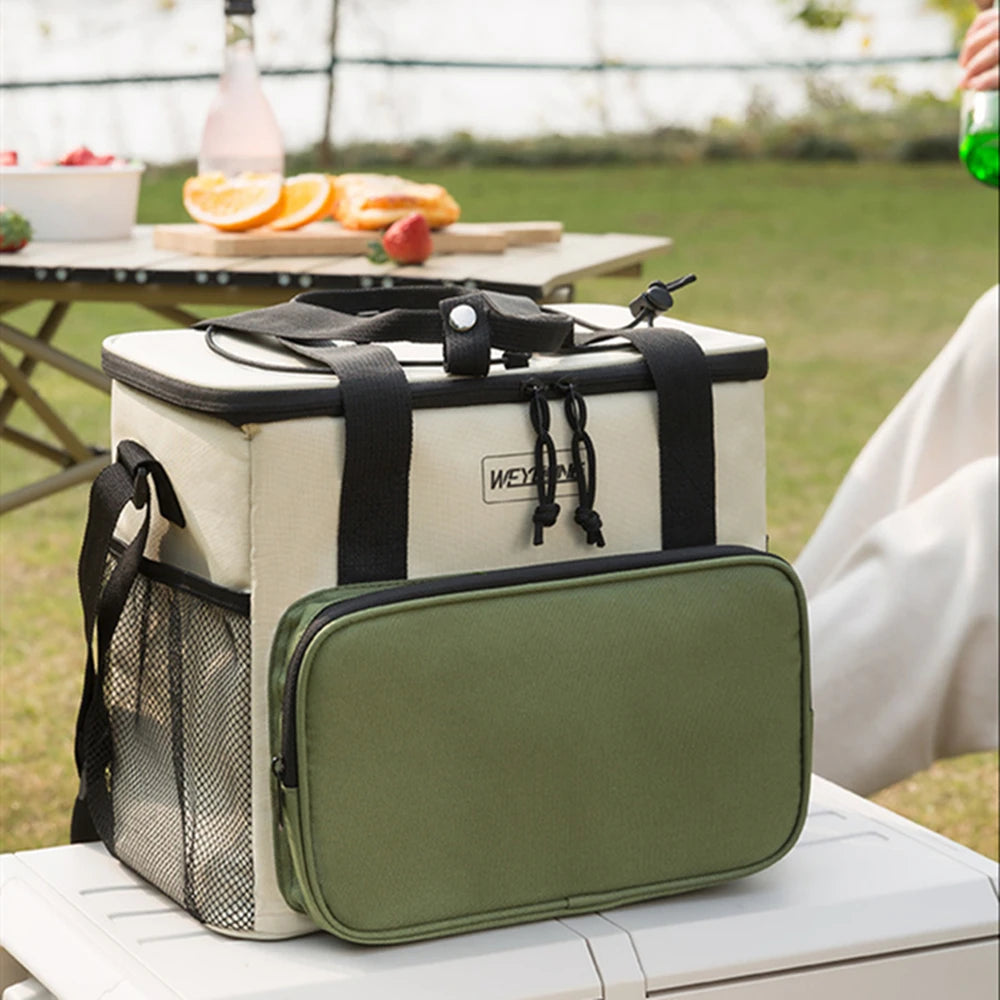 14L Portable Thermal Lunch Bag Food Box Durable Waterproof Cooler Ice Insulated Case Camping Oxford Dinner Backpacks Icebox