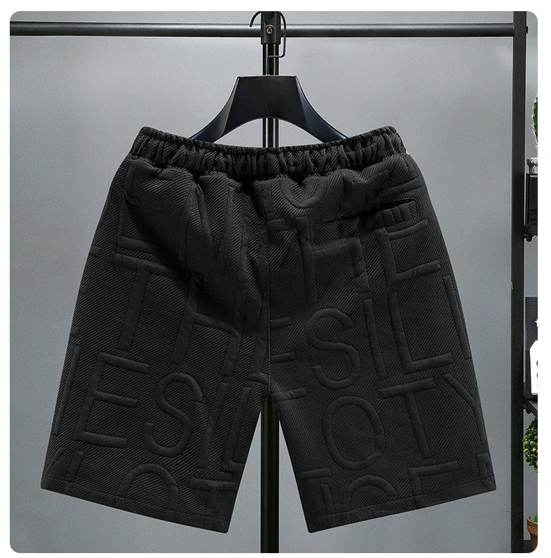 New Fashion knitted Shorts Men Comfortable Elastic Waist Clothing Male Breathable Short Trousers plus size