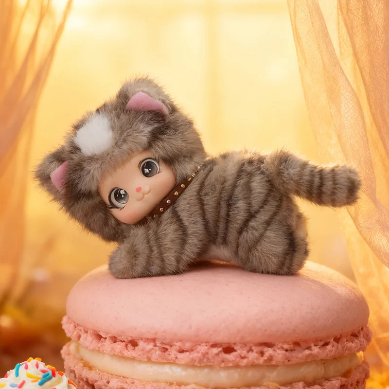 Cute Random Pattern Plush Toy Animal Rabbit Stripe Cat Vinyl-Plush Toys Giant Panda Lying Posture Animal Birthday Xmas Gifts