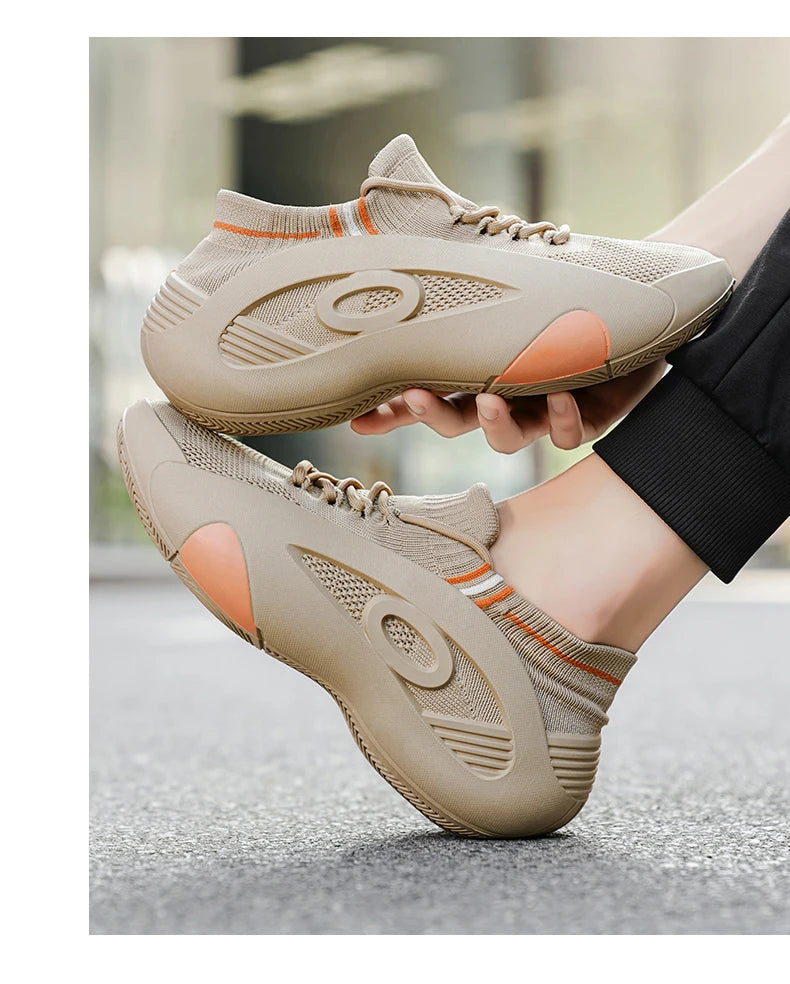 2025 New Men's Basketball Shoes Are Wear-resistant, Anti-slip, Casual Sports Shoes, Lightweight and Breathable Mesh Shoes