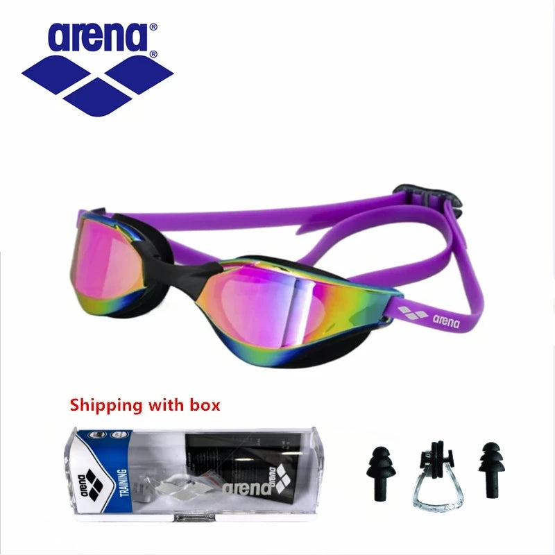 ARENA professional racing goggles high-definition waterproof and anti fog UV400 competition training swimming goggles