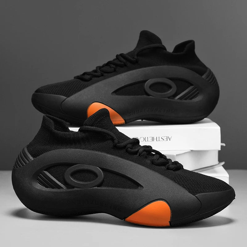 2025 New Men's Basketball Shoes Are Wear-resistant, Anti-slip, Casual Sports Shoes, Lightweight and Breathable Mesh Shoes