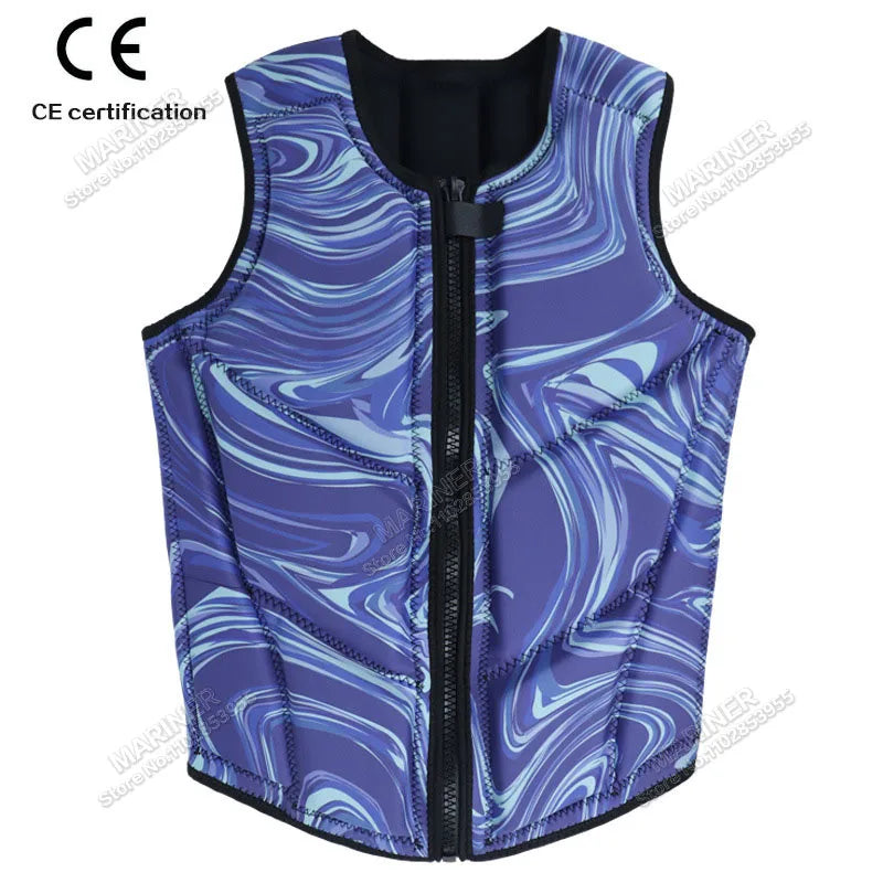 Wakesurf Comp Vest CE Approved Neoprene Life Jacket Premium Quality Impact Vest But Great for All Other Watersports Activities