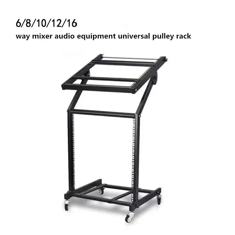 Professional DJ Equipment Mixer Stand Amplifier Stand Rack Roller mobile audio device