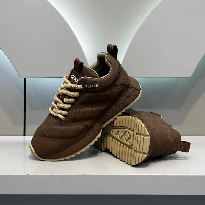 Men's Outdoor Sports Casual oes Faionable Retro een Thi Bot Dad oes Comfortable All-Match Low Top Breathable casual shoes