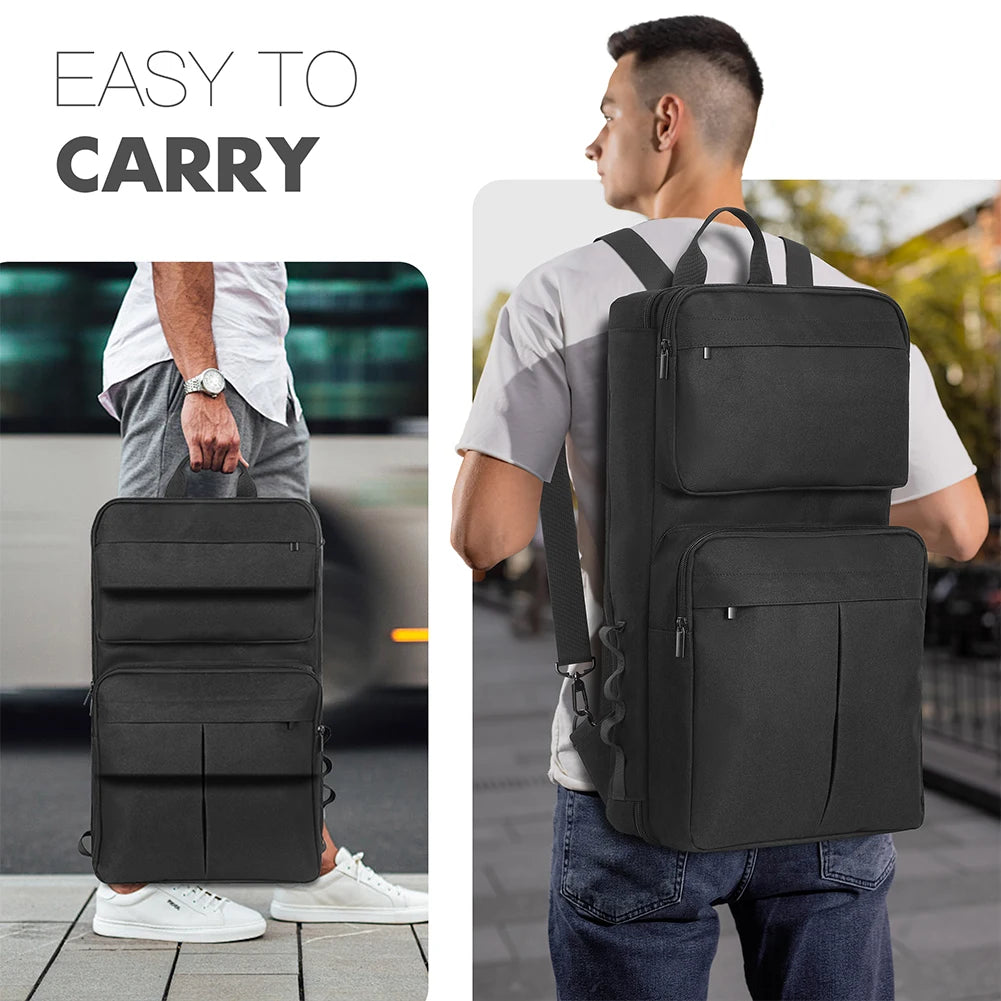 DJ Backpack for Pioneer DDJ-400 DDJ-FLX4/Roland DJ-202 DJ Mixer Case DJ Controller Case Carrying Case Adjustable Shoulder Strap