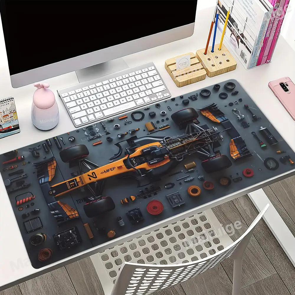 Racing parts F1 Mouse Pad  XXL Mousepad Computer Keyboard Pad Mouse Mat Gamer Soft Office Carpet Table Mat Desktop desk Pad