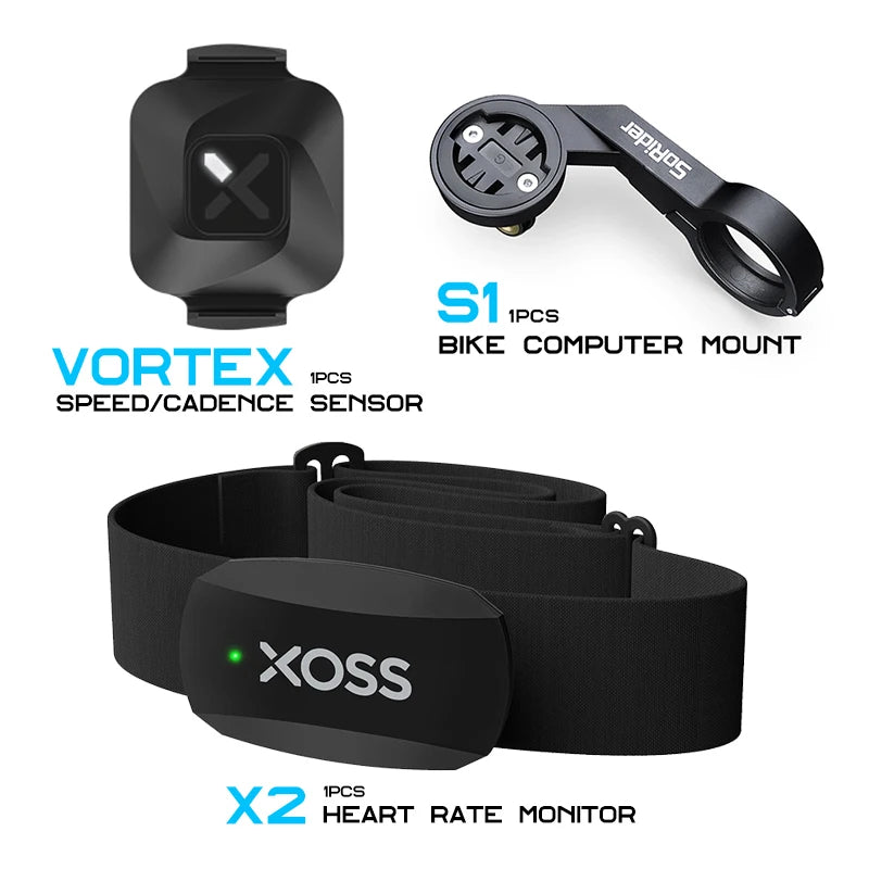 XOSS Vortex Speed Cadence Sensor X2 Heart Rate Monitor S1 Bike Computer GPS Mount For GARMIN iGPSPORT BSC100s Bryton G2 plus G+