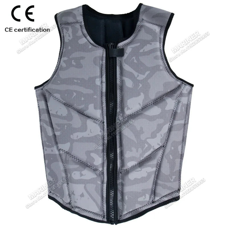 Wakesurf Comp Vest CE Approved Neoprene Life Jacket Premium Quality Impact Vest But Great for All Other Watersports Activities