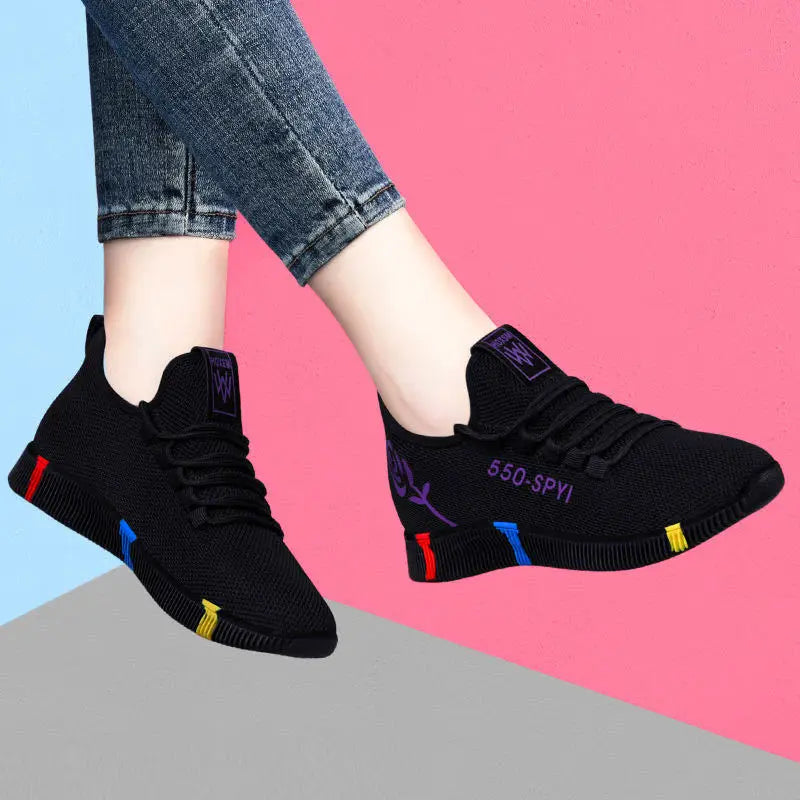 Shoes Sports casual  for Women Outdoor Tennis Shoes Lightweight Non-slip Breathable Sneakers Soft Walking Shoes Zapatillas Mujer