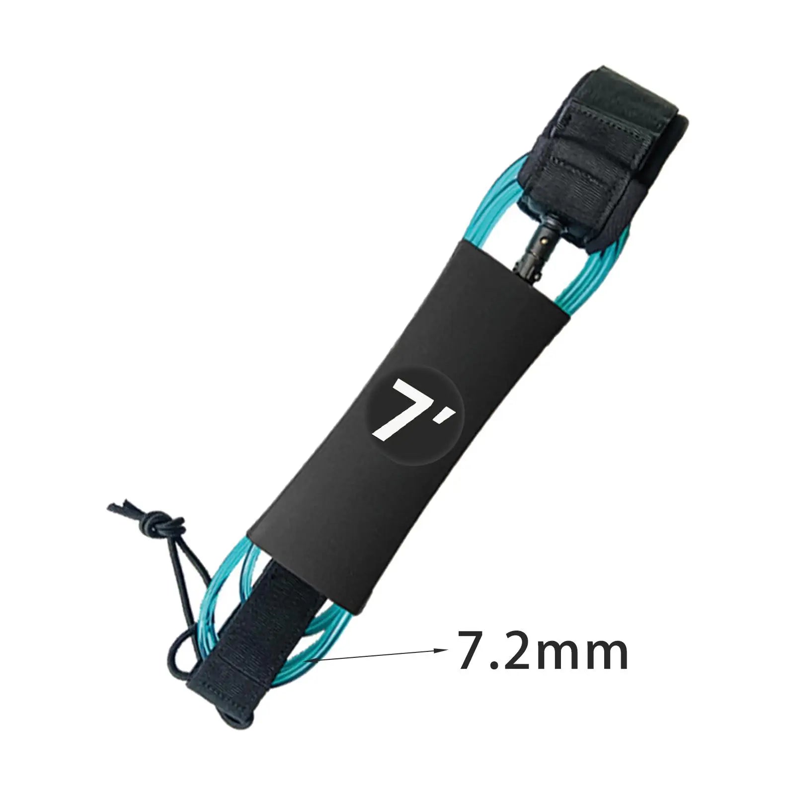 6/7/8/9/10ft Surfboard Leash Surfing Leash Paddleboard Ankle Strap Cuff Cord Elastic Cord Secure Tether Rope for Water Sports