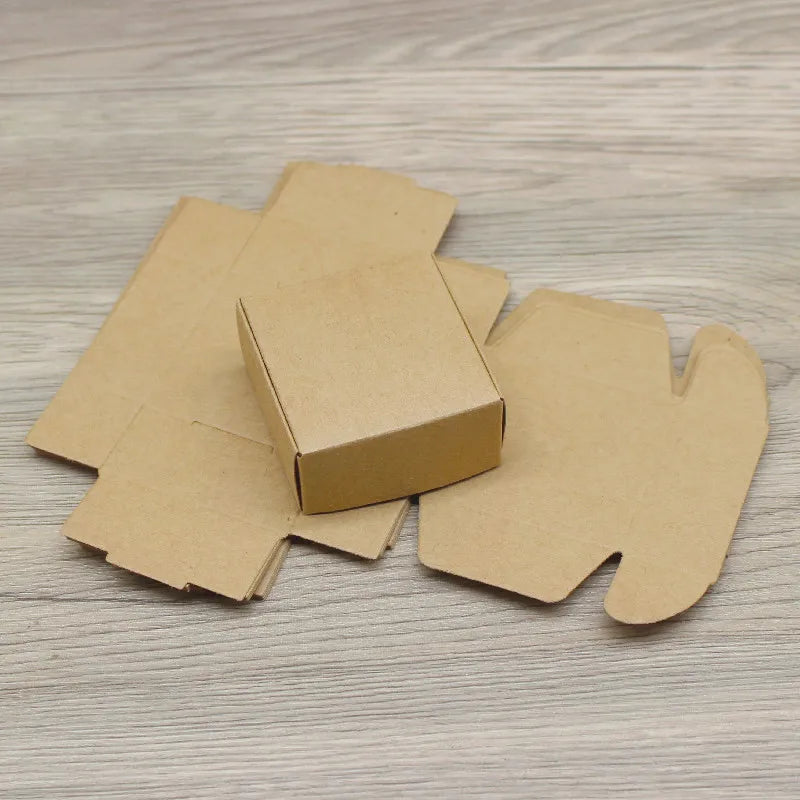 Cajitas de Regalo Kraft con Ventana - 10 Piezas 5.5x5.5x2.5cm