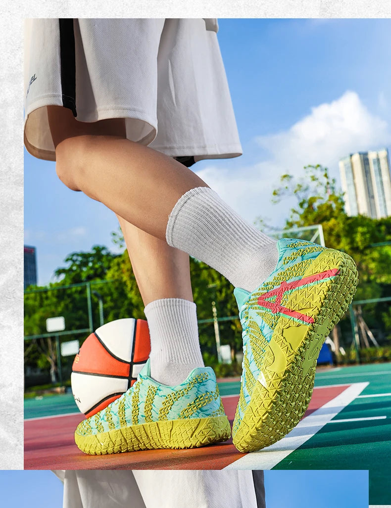 Sports and leisure shoes, men's shoes, marathon oversized air cushioned shoes, fly woven all season rubber, wear-resistant, anti