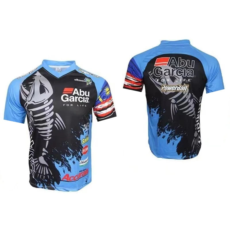 2026 Fishing Suit Summer Surf Long-sleeved Quick-drying Fish Head Casual Shirt Outdoor Running Mountain Bike Jersey