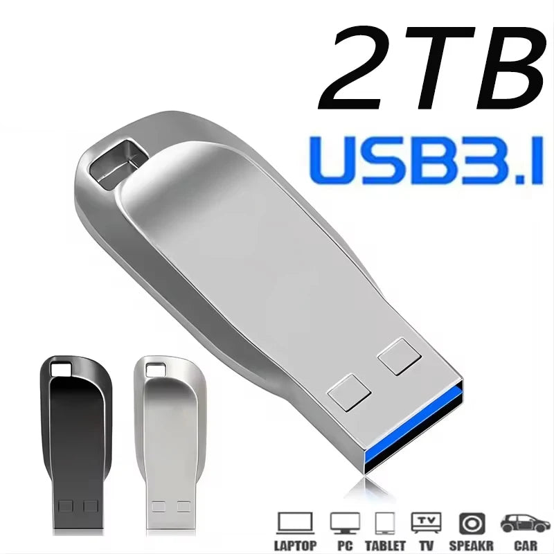 New Flash Drives 2TB Usb 3.0 Mini High Speed ​​Metal Pendrive 1TB 512GB Stick Drive Waterproof Memoria Storage U Disk 2026