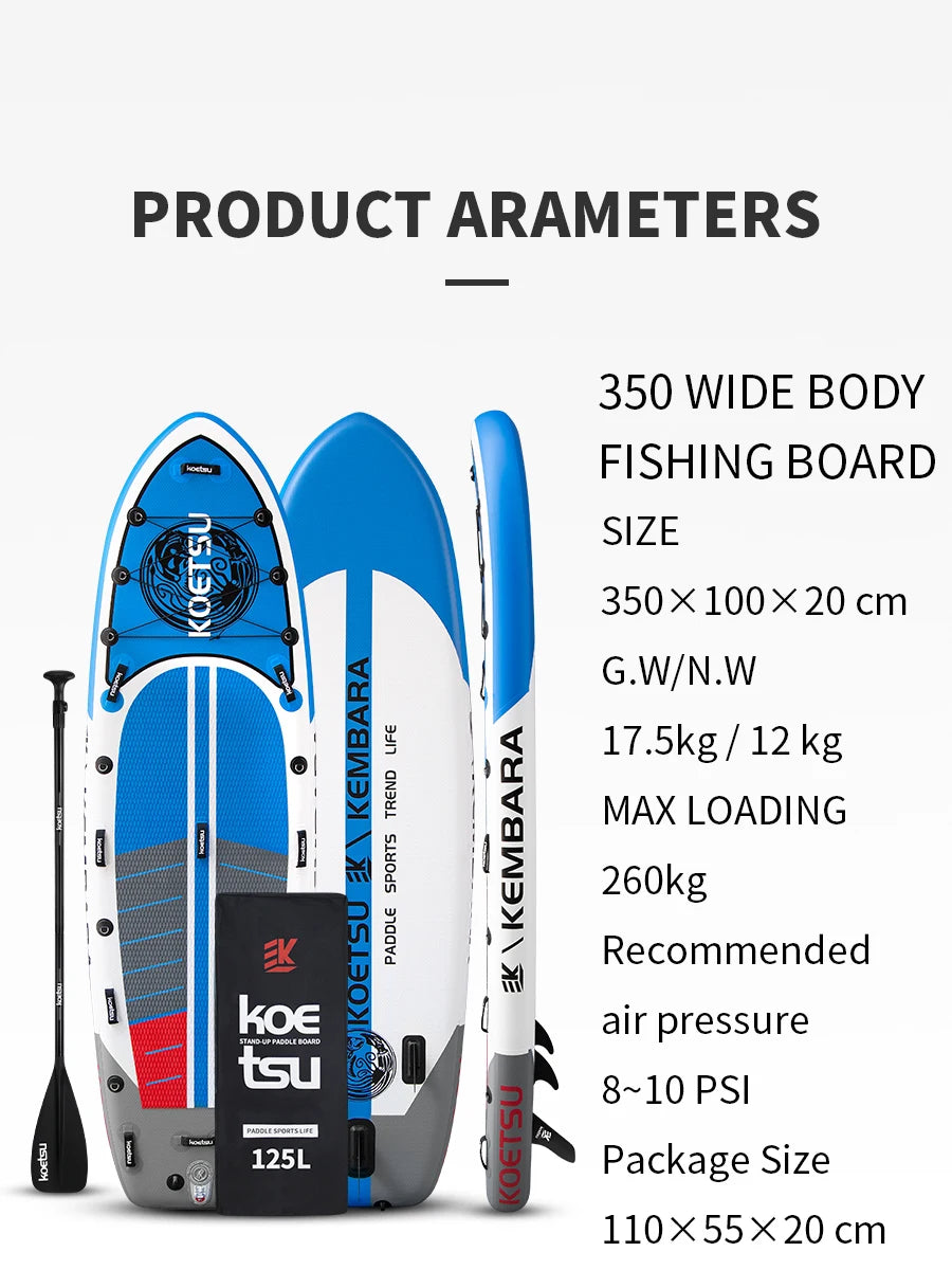 KOETSU Sup Paddle Board Kayak Backpack Inflatable Boat sapboardS Wideboard Body Surfboard Stand Up Paddle Sup Swimming Board