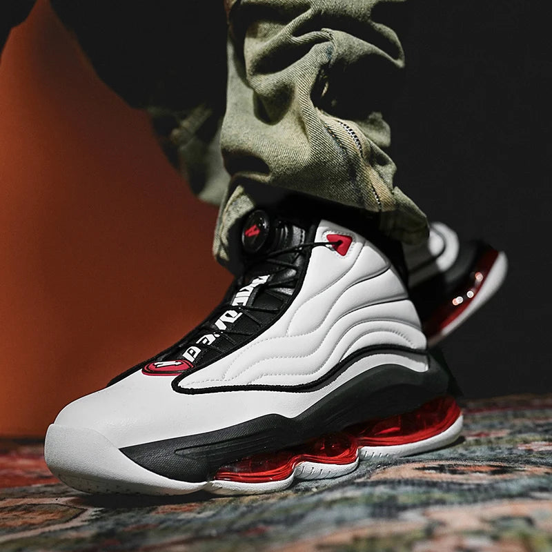 Men's Athletic Basketball Sneakers Breathable Cushioning Non-Slip Wearable Gym Training Running Shoes for Men And Women