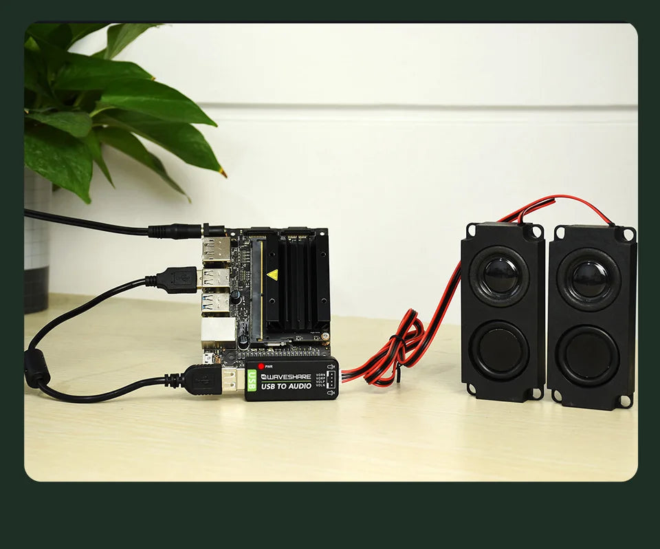 USB Audio Module Driver Free USB-A stereo codec Onboard microphone and speaker interface For Raspberry PI/Jetson Nano/PC