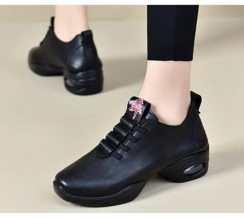 Dancing Shoes For Women Sports Feature Modern Dance Jazz Shoes Soft Outsole Breath Dance Shoes Female Waltz Sneakers