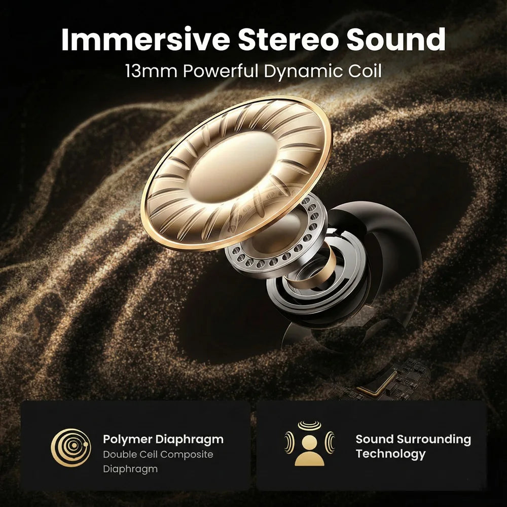 Active Noise Cancelling Wireless Headphones with Immersive Sound Ultra-Low Latency Effortless Wireless Charging for Gym running