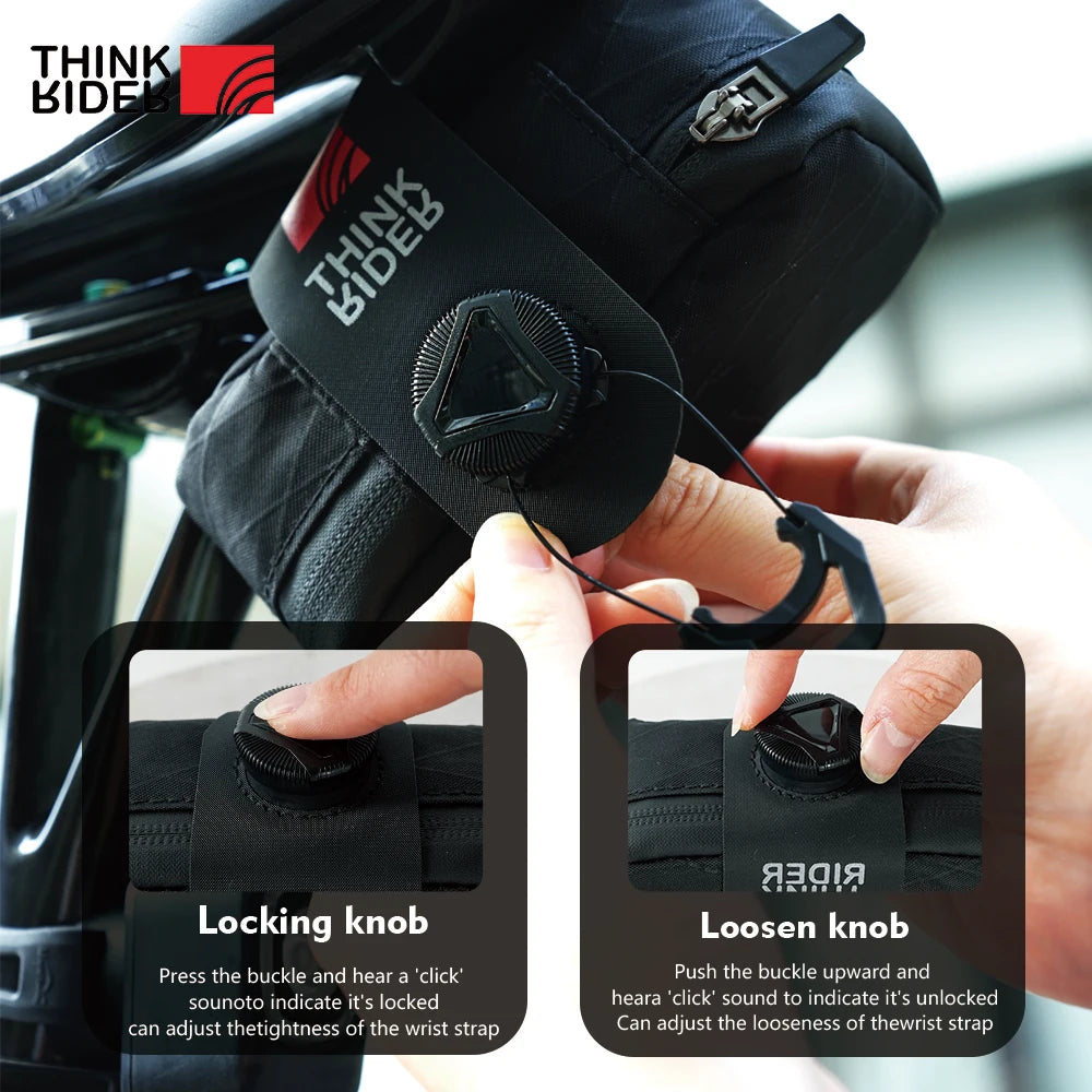 ThinkRider Bicycle Saddle Bag 0.5L Mini Portable Tail Bag MTB Road Bike Tool kit Repair Bag Reflective Cycling Accessori