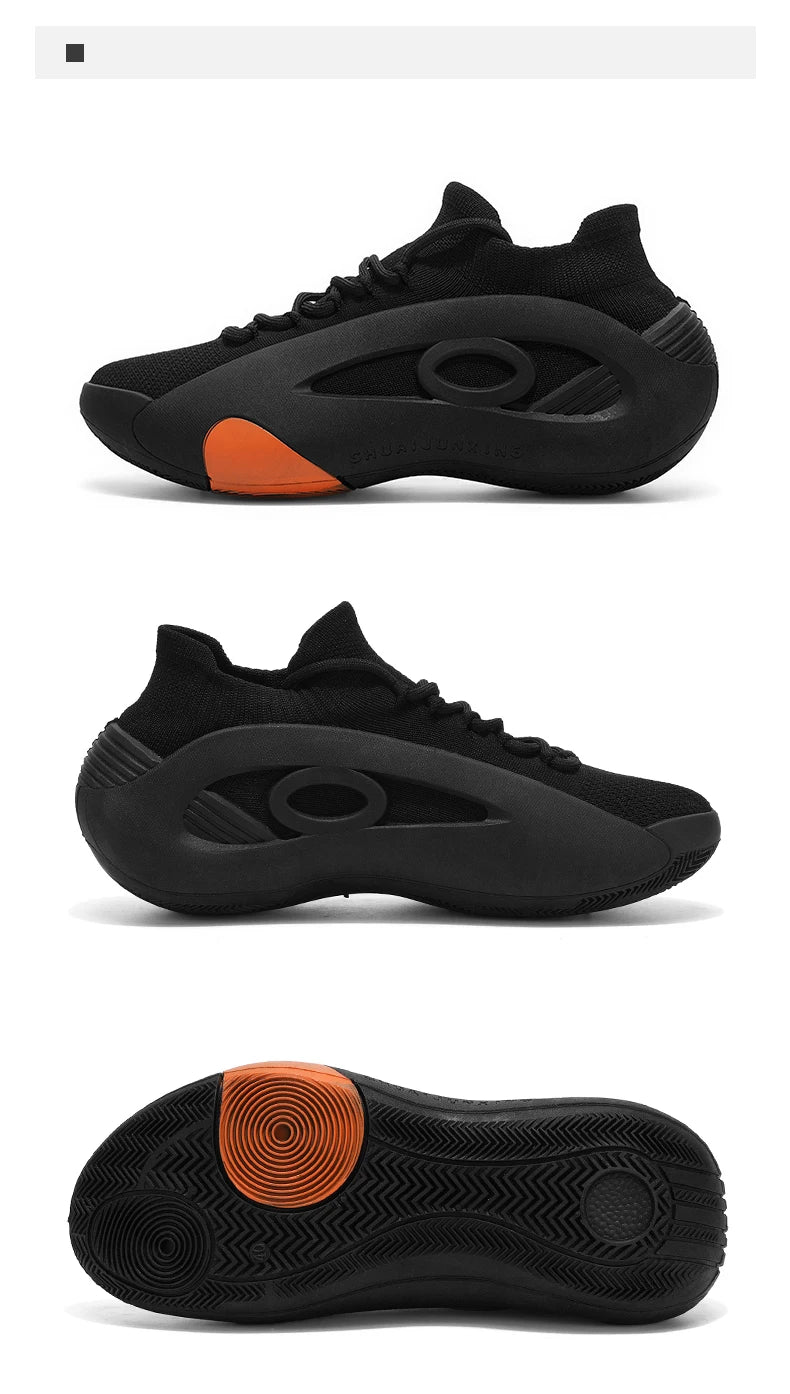 2025 New Men's Basketball Shoes Are Wear-resistant, Anti-slip, Casual Sports Shoes, Lightweight and Breathable Mesh Shoes