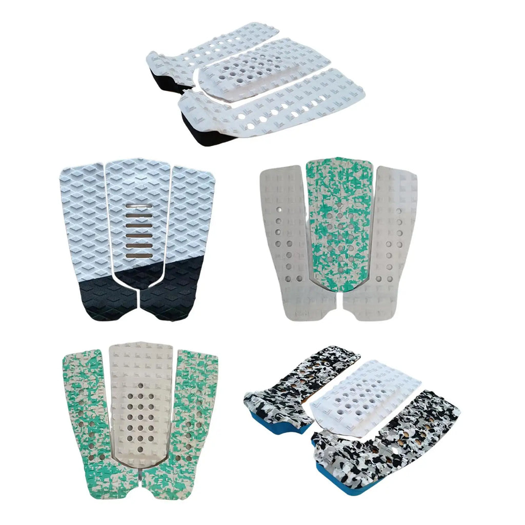 3 Pcs Surfboard Traction Pad DIY Tail Pad EVA Surf Non Slip Water Sports Decks Pad Deck Adjustable Boat Floor Mat