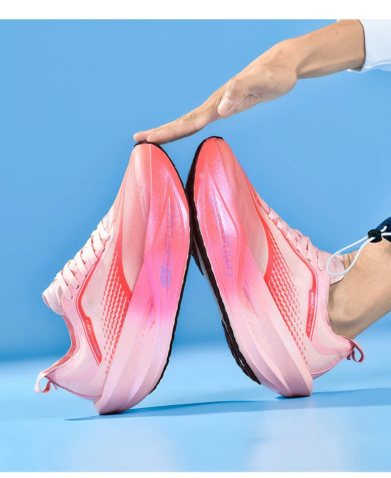 NEW Running Shoes Casual Carbon Board Marathon Men Sports Breathable Lightweight Women's Comfortable Athletic Antiship Sneakers