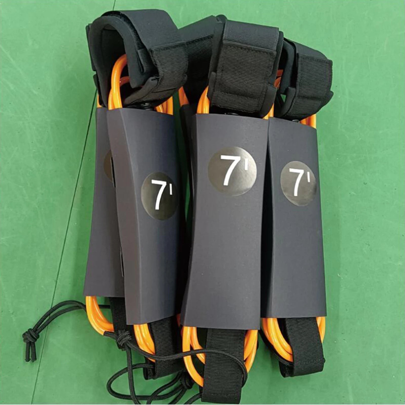 6/7/8/9/10ft Surfboard Leash Surfing Leash Paddleboard Ankle Strap Cuff Cord Elastic Cord Secure Tether Rope for Water Sports