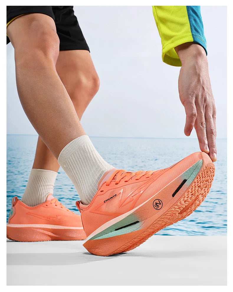 Running Shoes Carbon Board Speciality Marathon Men Sports Breathable Lightweight Women's Comfortable Nonskid Chunta Sneakers