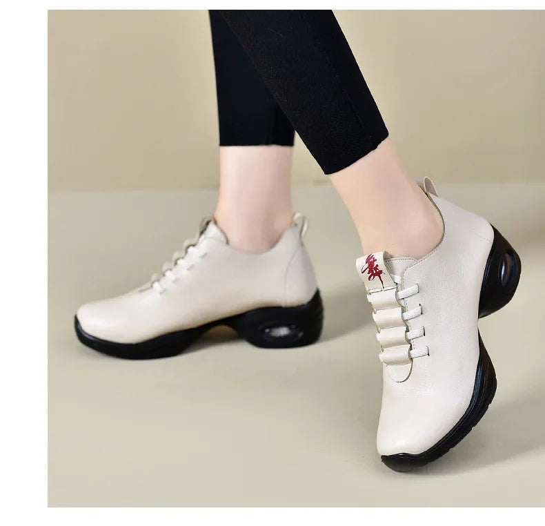 Dancing Shoes For Women Sports Feature Modern Dance Jazz Shoes Soft Outsole Breath Dance Shoes Female Waltz Sneakers