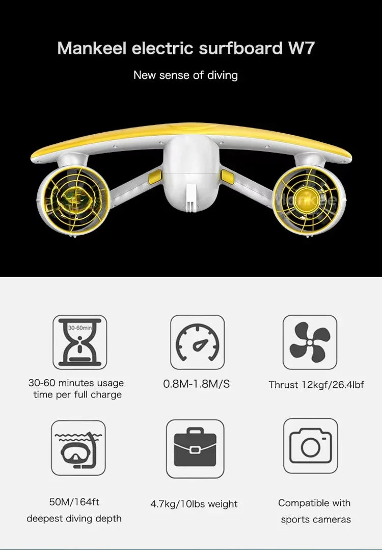 Factory Wholesale Underwater Scooter Msds Approved Electric Swimming Surfboard Sea Scooter Jet Surfboard Underwater Equipment