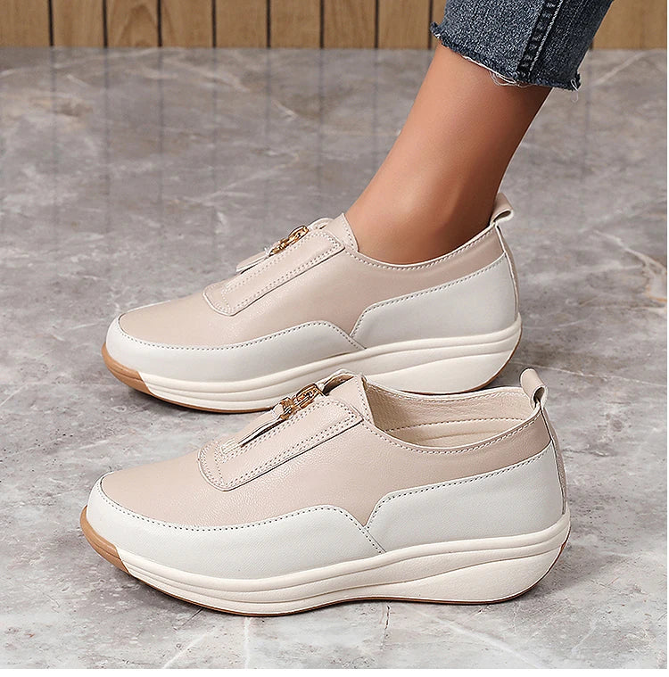 Women's Sports Shoes 2025 New White Shoes Woman Flats Casual Shoes Zapatillas De Mujer Flat Sneakers Casual Footwear Women