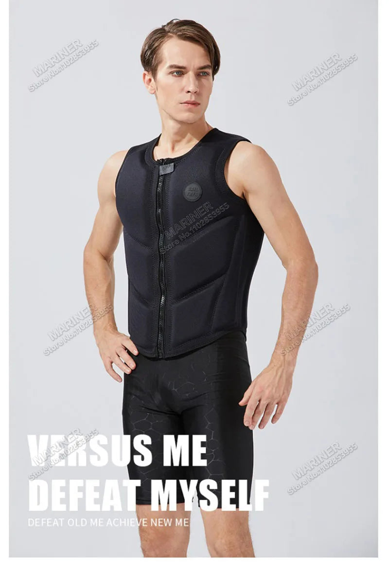Wakesurf Comp Vest CE Approved Neoprene Life Jacket Premium Quality Impact Vest But Great for All Other Watersports Activities